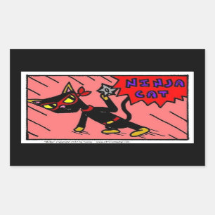 Mel NINJA CAT Stickers - Set of 20