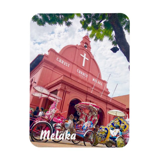 Melaka, Malaysia - fridge magnet by Velvet Escape (Vertical)