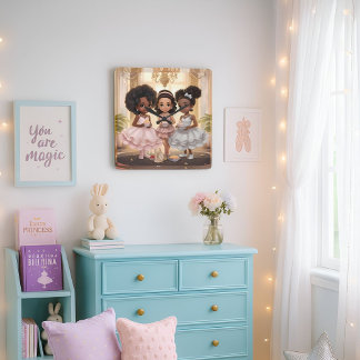 Melanated Magic Tea Party Wall Clock