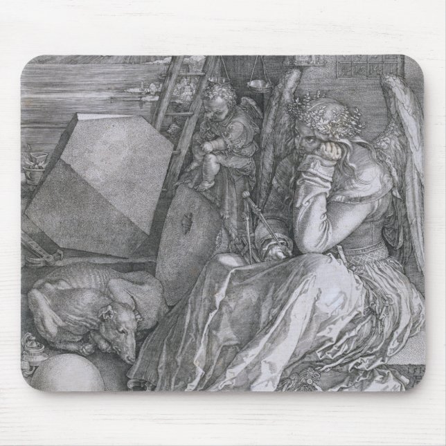 Melancholia, Albrecht Durer Mouse Pad (Front)