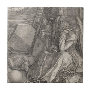 Melancholia I, Engraving by Albrecht Durer Tile