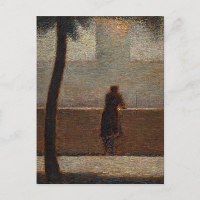 Melancholic Georges Seurat Painting Art Postcard (Front)