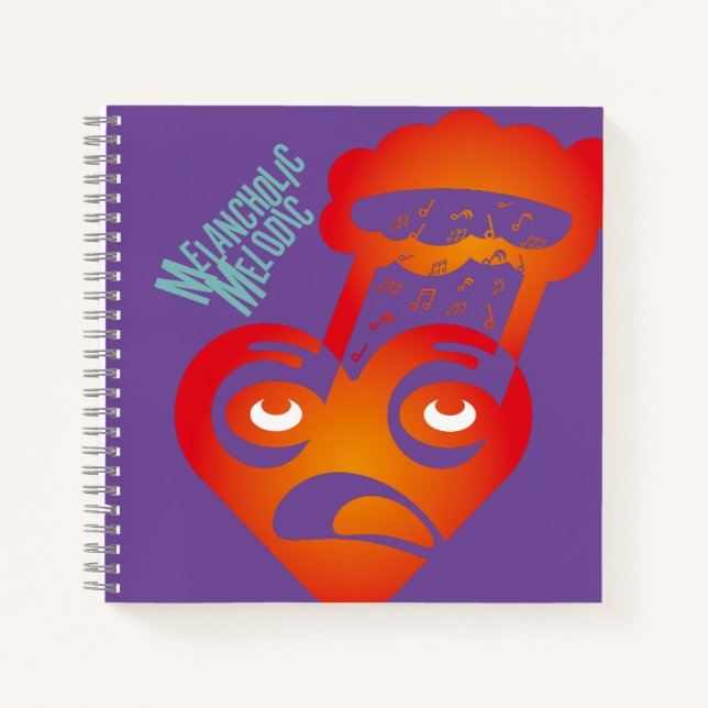 MELANCHOLIC MEDOLIC BY MASANSER PIXELAT NOTEBOOK (Front)