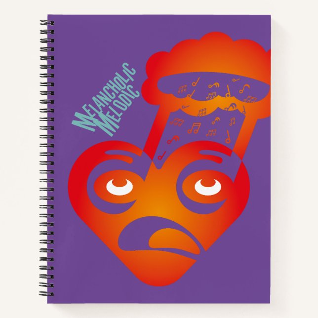 MELANCHOLIC MEDOLIC BY MASANSER PIXELAT NOTEBOOK (Front)