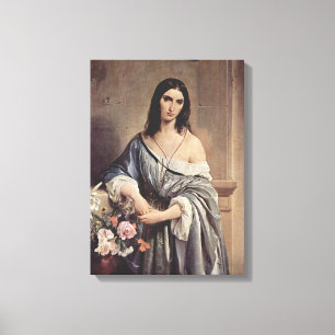 Melancholic Thoughts (by Francesco Hayez) Canvas Print
