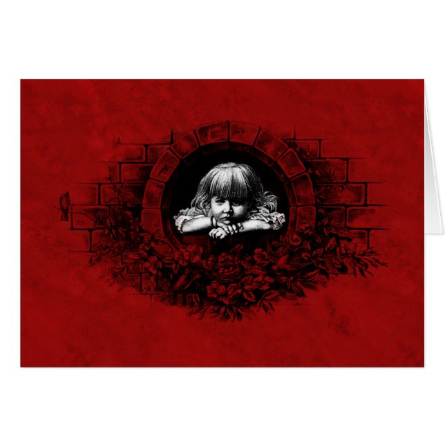 Melancholy Baby Gothic Art Card (Front Horizontal)