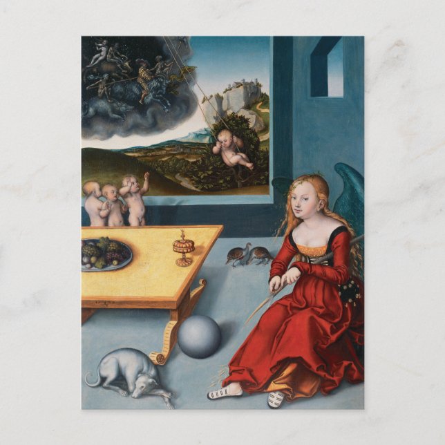 Melancholy by Lucas Cranach the Elder Postcard (Front)
