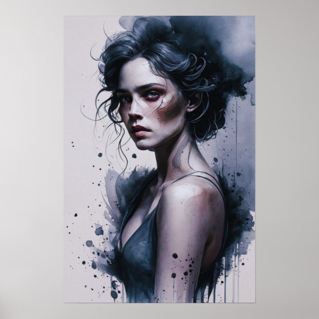 Melancholy Gaze Poster (Front)
