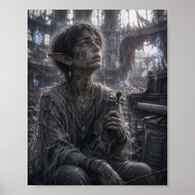 Melancholy / Musician / Empty Concert Hall Poster (Front)