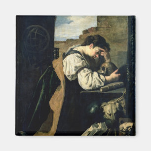 Melancholy (oil on canvas) magnet