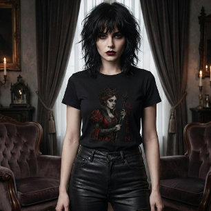 Melancholy Queen Gothic Dark Fantasy Portrait Tri-Blend Shirt