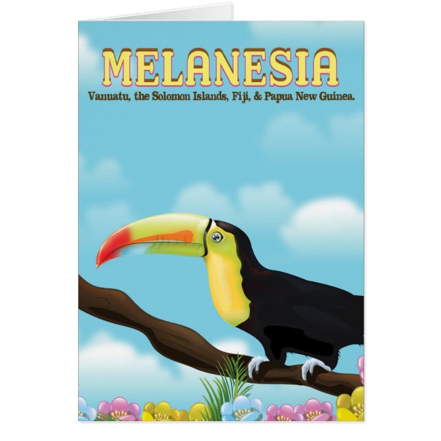 Melanesia Toucan travel poster (Front)