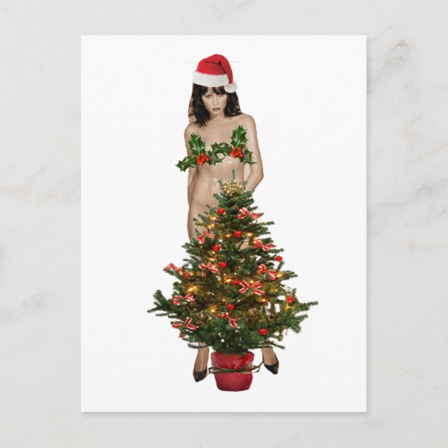 MELANIA, the christmas TRAMP Holiday Postcard (Front)