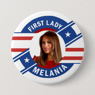 Melania Trump 7.5 Cm Round Badge
