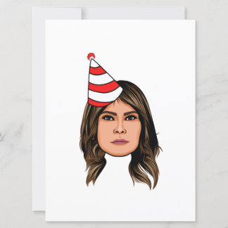 MELANIA TRUMP BIRTHDAY CARD