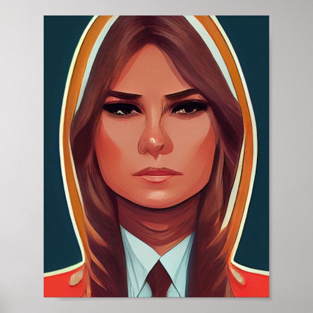 Melania Trump  Comics Style  Poster (Front)
