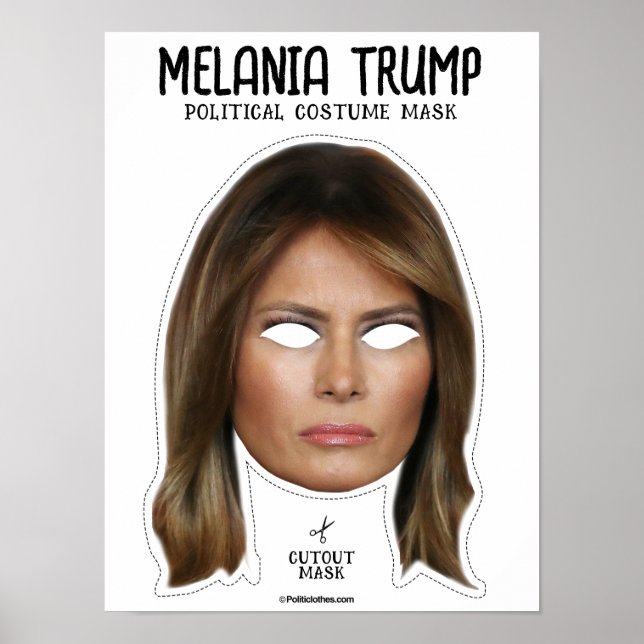 Melania Trump Costume Mask Poster (Front)