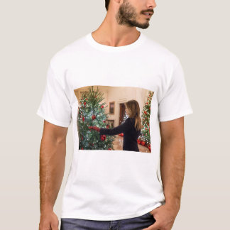 Melania Trump Decorating Christmas Tree T-Shirt