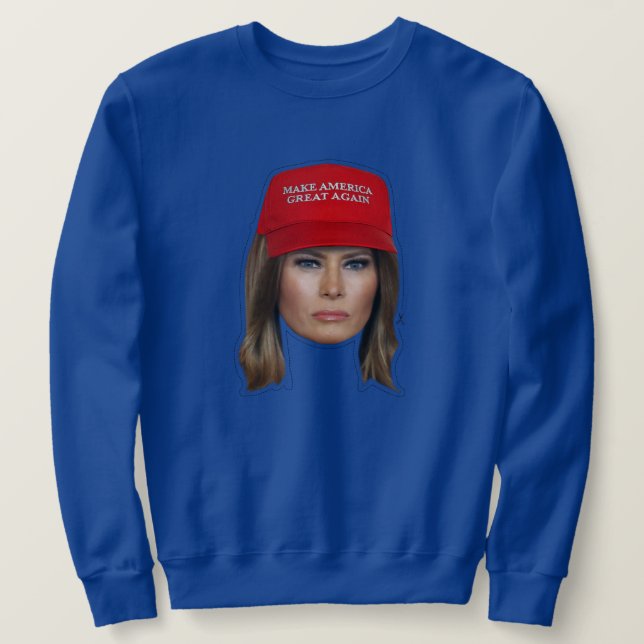 Melania Trump MAGA Christmas Sweatshirt (Design Front)
