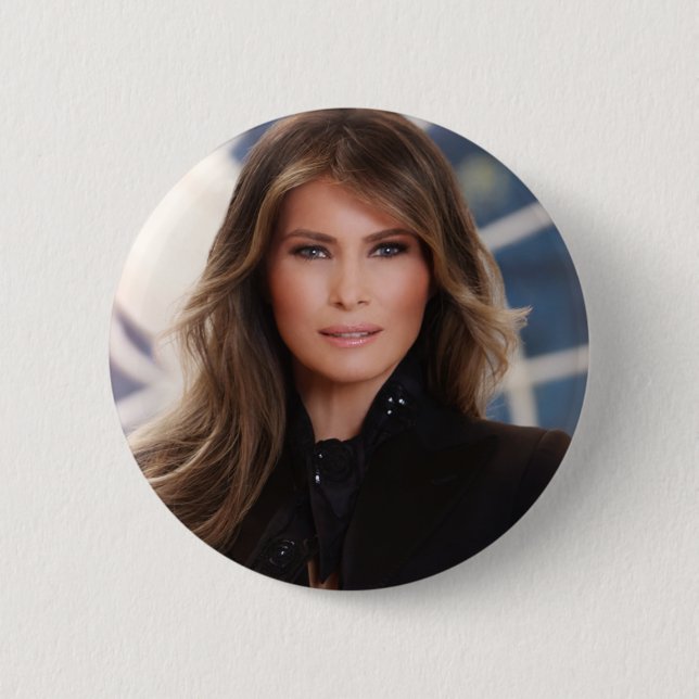 Melania Trump Official White House Photo 6 Cm Round Badge (Front)