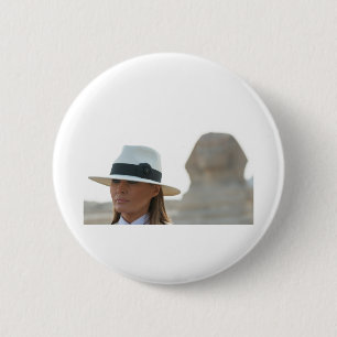 Melania Trump Sphinx 6 Cm Round Badge