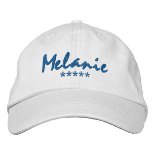 Melanie Name Embroidered Hat