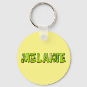 Melanie Name Kiwi Design Key Fans Ring