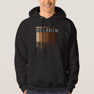 Melanin African American Black Drippin Melanin Hoodie