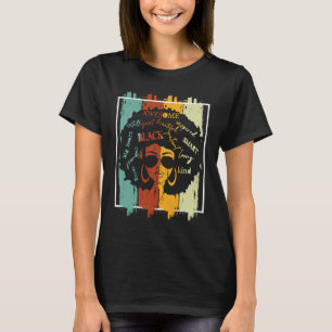 Melanin Afro African American Black Melanated Hist T-Shirt