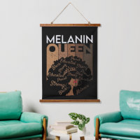 Melanin Afro Queen Word Art  