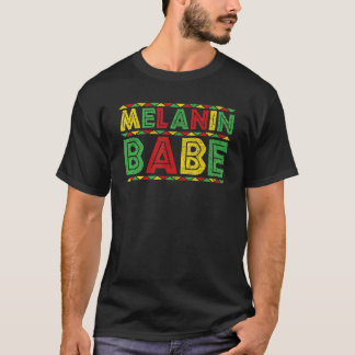 Melanin Babe African American Black History T-Shirt