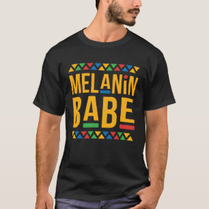 Melanin Babe Dashiki Colour African Girls Christma T-Shirt