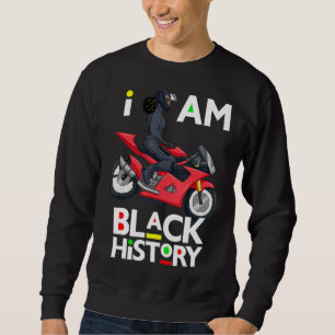 Melanin Bike Rider Black Queen Women Motorcycle Bi Sweatshirt