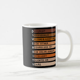Melanin Black History Month Diversity Typography  Coffee Mug