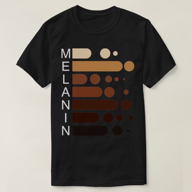 Melanin Black History T-Shirt (Design Front)