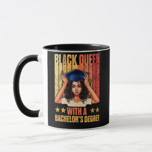 Melanin Black Queen Bachelor's Degree 2022 Mug