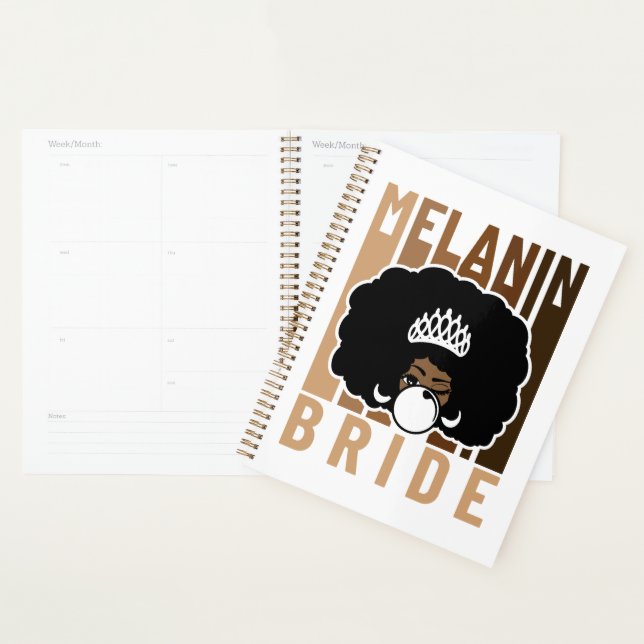 Melanin  Bride Poppin Planner (Display)