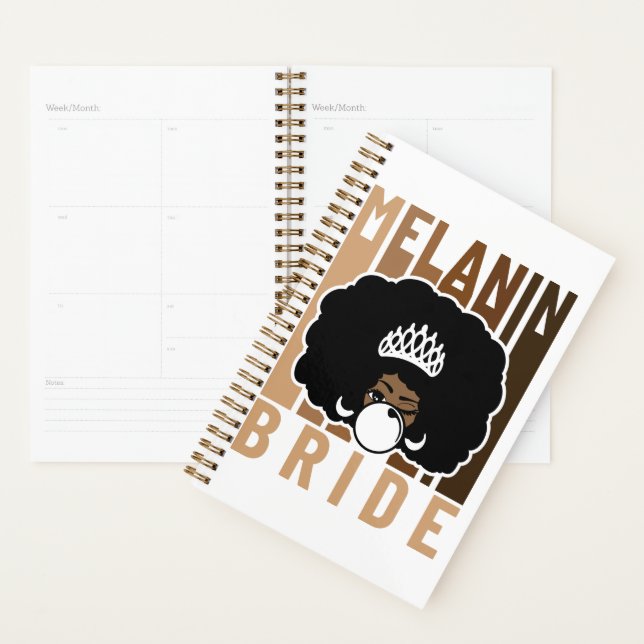 Melanin  Bride Poppin Planner (Display)
