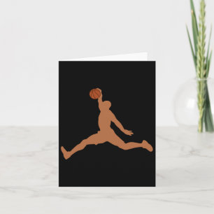 Melanin Bysketbyll Player Dunk Black History Month Card