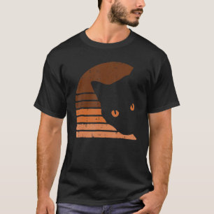 Melanin Cat Black History Month Retro BLM African  T-Shirt