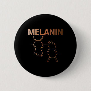Melanin Chemical Structure Molecule Formula Africa 6 Cm Round Badge