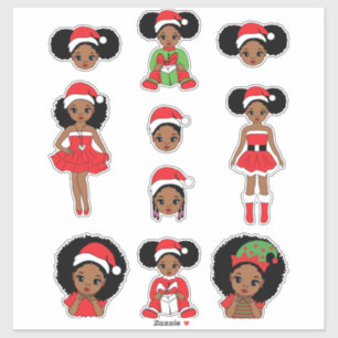 Melanin Christmas Black Girl Xmas Magic Girls Fun