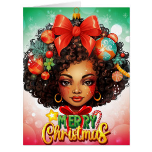 Melanin Christmas Black Queen Melanin Woman Xmas 