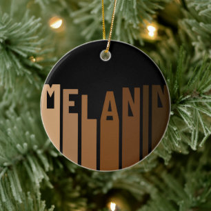 Melanin Christmas Winter Black Girl Magic Sista Ceramic Tree Decoration