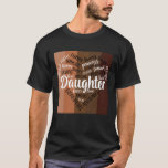 Melanin Daughter gifts mom dad birthday graphic he T-Shirt<br><div class="desc">Melanin Daughter gifts mom dad birthday graphic heart bday</div>