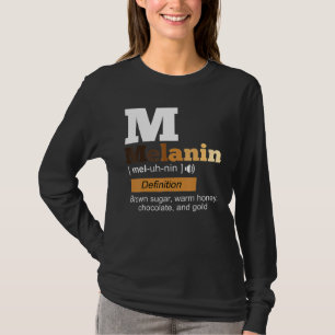 Melanin Definition Black History Month BLM African T-Shirt
