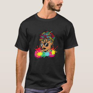 Melanin Drip Art Paint Black Women Brown Skin Girl T-Shirt
