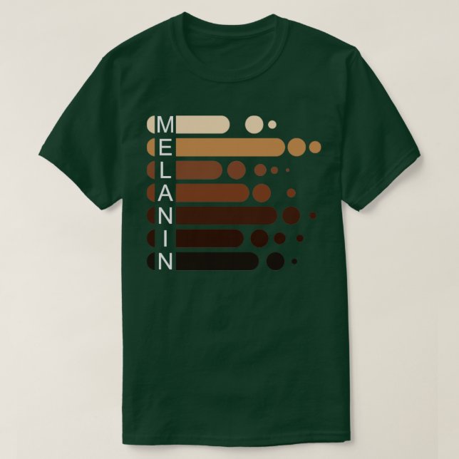 Melanin Drippin Melanin T-Shirt (Design Front)