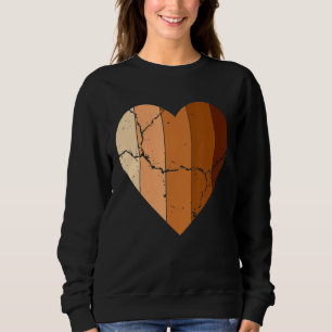 Melanin Heart Black History Pride Valentines Day Sweatshirt