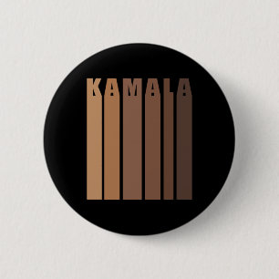 Melanin Kamala Harris 2024 Election Sticker 6 Cm Round Badge